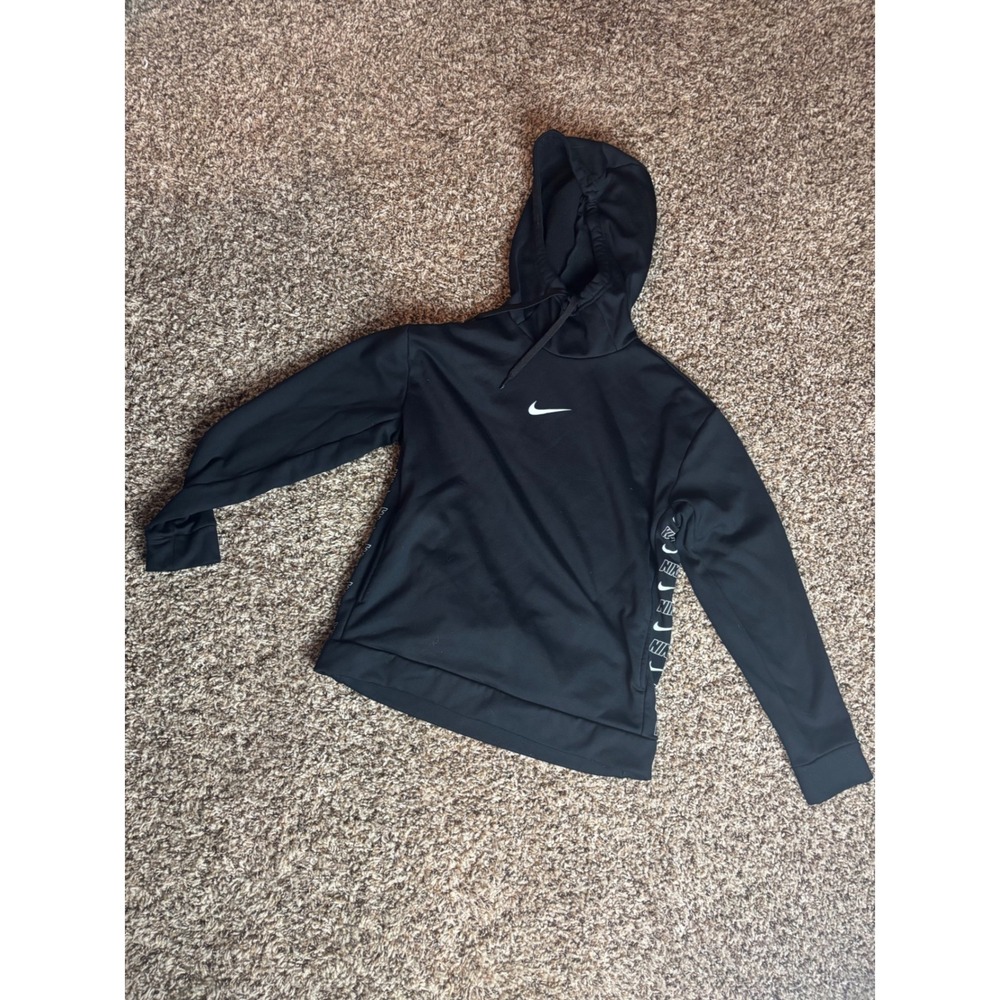 Nike Therma-FIT Pullover Hoodie Black XS Mens Logo Training‎ Activewear